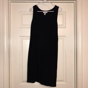 Motherhood Maternity Black ribbed tank top dress